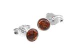 Paar Ohrstecker OSTSEE-SCHMUCK "Ostsee-Schmuck Ohrstecker Classic 5 Mm Ohrstecker Classic 5 Mm", Weiß, Ohrringe, Damen, 6Mmrund, Silber 925 (Sterlingsilber)