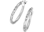 Paar Creolen Firetti "Schmuck Geschenk Silber 925 Ohrschmuck Ohrringe Diamantierung", Silber (Silberfarben), Ohrringe, Damen, Silber 925 (Sterlingsilber)
