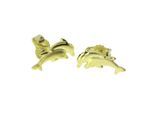 Paar Ohrstecker Ostsee-Schmuck "Ostsee-Schmuck Ohrstecker Delphinpaar Ohrstecker Delphinpaar", Gelb, Ohrringe, Damen, 12 X 5Mm, Gelbgold 333