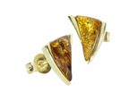Paar Ohrstecker Ostsee-Schmuck "Ostsee-Schmuck Ohrstecker Imke Ohrstecker Imke", Gelb, Ohrringe, Damen, 11 X 9Mm, Silber 925 (Sterlingsilber)