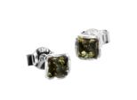 Paar Ohrstecker OSTSEE-SCHMUCK "Ostsee-Schmuck Ohrstecker Classic 4X4 Mm", Weiß, Ohrringe, Damen, 5 X 5Mm, Silber 925 (Sterlingsilber)