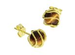 Paar Ohrstecker OSTSEE-SCHMUCK "Ostsee-Schmuck Ohrstecker GoldkäFig Ohrstecker GoldkäFig", Gelb, Ohrringe, Damen, 75Mmdurchmesser, Gelbgold 333