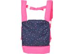 Puppen Bauchtrage CHIC2000 "Sternchen", Rosa (Konfetti Pink), Puppenausstattungen, Kinderb:31Cm H:3Cm T:31Cm, Polyester, B:31Cm H:3Cm T:31Cm