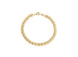Goldarmband Firetti "Schmuck Geschenk Gold 375 Armschmuck Armkette Goldarmband Fantasie" Gr. 18,5, Gold (Gelbgoldfarben), ArmbäNder, Damen, 18,5, Gelbgold 375, Goldarmband