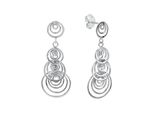 Paar Ohrstecker Vivance "925 Silber Rhodiniert", Silber (Silbergrau), Ohrringe, Damen, One-Size, Silber 925 (Sterlingsilber), OhrhäNger