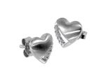 Paar Ohrstecker OSTSEE-SCHMUCK "Ostsee-Schmuck Ohrstecker Herz 8 Mm Ohrstecker Herz 8 Mm", Weiß, Ohrringe, Damen, 8 X 8Mm, Silber 925 (Sterlingsilber)