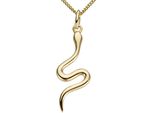 KettenanhäNger Firetti "Schmuck Geschenk Gold 333 Halsschmuck AnhäNger FüR Halskette Schlange", Gold (Gelbgoldfarben), SchmuckanhäNger, Damen, Gelbgold 333, 0,65 G, KettenanhäNger