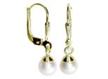 Paar OhrhäNger Ostsee-Schmuck "Ostsee-Schmuck OhrhäNger Ine 5- OhrhäNger Ine 5-", Gelb, Ohrringe, Damen, 23X6Mm, Gelbgold 333