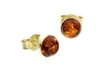 Paar Ohrstecker Ostsee-Schmuck "Ostsee-Schmuck Ohrstecker Classic 6 Mm Ohrstecker Classic 6 Mm", Gelb, Ohrringe, Damen, 6,5Mm Rund, Gelbgold 333