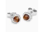 Paar Ohrstecker Ostsee-Schmuck "Ostsee-Schmuck Ohrstecker Ineke Ohrstecker Ineke", Weiß, Ohrringe, Damen, 7Mm Rund, Silber 925 (Sterlingsilber)