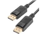 Lanberg CA-DPDP-10CC-0005-BK Cavo Displayport 0,5 M Nero
