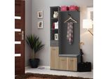 Parete Da Anticamera Delan 1 - Antracite / Rovere Artisan