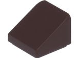 Lego: 100X Mattoncini Inclinati/Pendenza In Marrone Scuro