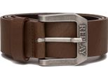 Replay Pelle Cintura Belt W85 Dk Brown Wood Marrone