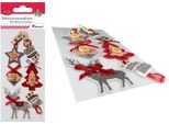Adesivi Decorativi Natalizi 6 Pz. Titanio