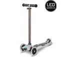 Micro Maxi Scooter Flux Led Neochrome Black - Monopattino Per Bambini Con Ruote A Led