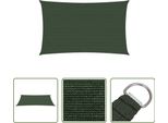 The Living Store Tenda Da Sole 160 G/M² Verde Scuro 2,5X5 M Hdpe