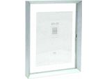 Deknudt S028D1 Cornice In Vetro Argento Alluminio Striscia Galleggiante Effetto Foto 13X18 Cm 18X24 Cm