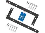 Kotarbau® Set Di 2 Cerniere Per Persiane Nero 400 Mm Cerniere A Croce In Acciaio Verniciato A Polvere Cerniera Per Porta In Legno Cerniera Per Finestra Cerniera Per Porta In Legno Cerniere Per Porte Pesanti Cerniera Angolare Cerniera Per Porta Cerniera Per Persiana Con Supporto