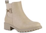 Van Hill Stivaletti Classici Leggermente Foderati Da Donna Scarpe Con Suola Profilata 841453, Colore: Beige, Taglia: 36