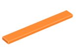 Mattonelle Lego® 1X8 4162 - 1 Pezzo Arancione