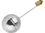 DN15 G1/2 Ottone Filetto Maschio Sensore Acqua Acciaio Inox Galleggiante Palla Valore