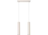 Lampada A Sospensione Lagos 2 Beige 2Xgu10 10W Acciaio 105X6X30Cm Sollux Lighting