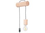 Kinkiet Celeste Lampada Da Parete In Legno E27, Dimmerabile