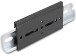 Clip Di Montaggio Delock In Alluminio Per Guida Top-Hat 100X47,8 Mm Nero.