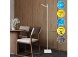 NÄVe Led Stehlampe "Lupa", Weiß, 1, H: 135Cm, 1 Stk., Leuchten, Akkuleuchte, USB-C Kabel, Weiß, Dimmbar(Touch), Schirm Drehbar, Metall, Led Stehlampe