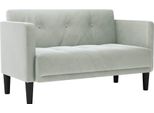 Vidaxl Divano A Due Posti In Velluto Grigio Chiaro 111 Cm