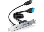 Graugear Multi Pci Blende 1X USB-C 2X USB-A (G-AD-ETC2A-20G)