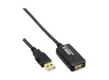 Inline® 34613I Prolunga Attiva Usb 2.0, Con "Ripetitore"" Di Amplificazione Del Segnale, Da Spina A A Presa A, 20 M"