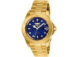 Invicta Pro Diver 26997 Orologio Da Uomo - Impermeabile - Analogico - Movimento Automatico - Acciaio Inossidabile Con Quadrante Blu - 40Mm