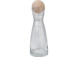 Caraffa In Vetro Con Sfera In Legno Di Pino Cembro Caraffa Per Acqua 40.10-007