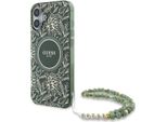 Guess Guhmp16Shcpofpa Iphone 166.1 Zielony/Verde Custodia Rigida Iml Fiori Allover Electro Con Cinturino Perla Magsafe