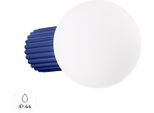 Lampada Da Parete Halo Oltremare IP44 1Xg9 8W Alluminio/Vetro 12X17X12Cm Sollux Lighting