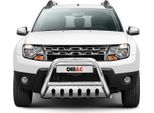 Barra Di Protezione Del Paraurti Anteriore Per Dacia Duster 2010-2018 Con Abe Acciaio Argento