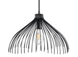 Lampada A Sospensione Umb Nero 1Xe27 15W Acciaio 125X40X40Cm Sollux Lighting