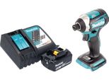 Avvitatore A Impulsi A Batteria Makita Dtd 154 RG1 18 V 175 Nm 1/4" Brushless + 1X Batteria Ricaricabile 6,0 Ah + Caricabatterie"