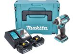 Avvitatore A Impulsi A Batteria Makita Dtd 154 Rgj 18 V 175 Nm 1/4" Brushless + 2X Batteria Ricaricabile 6,0 Ah + Caricabatterie + Makpac"