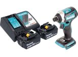 Avvitatore A Impulsi A Batteria Makita Dtd 154 Rg 18 V 175 Nm 1/4" Brushless + 2X Batteria Ricaricabile 6,0 Ah + Caricabatterie"