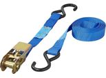 Cinghia Di Ancoraggio Blu Con Cricchetto + 2 Ganci 5 Metri