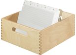 Han 505-0 Vassoio Per Carte In Legno Din A5 Orizzontale, Per Max. 900 Carte, Legno Naturale