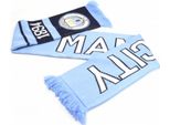 Sciarpa Del Manchester City Fc BS451 (Taglia Unica) (Azzurro/Blu Navy/Bianco)