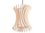 Lampada A Sospensione Oriana In Legno 1Xe27 15W Legna 107X30X30Cm Sollux Lighting