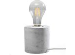 Lampada Da Tavolo Salgado In Cemento 1Xe27 15W Calcestruzzo 10X10X10Cm Sollux Lighting