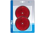 Riflettore Rosso 80Mm Da Avvitare 2 Pezzi In Blister