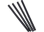 Exacompta 76401E Spirali Di Rilegatura 12 Mm Pvc Nero 25 Pezzi Din A4 65-90 Fogli