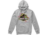 Jurassic Park - Felpa Con Cappuccio "Truck"" Con Zip A Tutta Lunghezza Da Uomo TV2142 (M) (Grigio Screziato)"